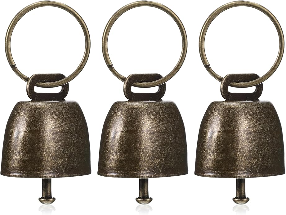 3 PCS Copper Collar Bells, Bells for Dog Collars, Collar Charms, Anti Lost Training Bell, Retro Craft Bell, Pets Pendant Accessories for Dogs, Cats