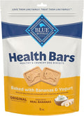 Blue Buffalo Health Bars Crunchy Dog Biscuits, Oven-Baked Dog Treats Made with Natural Ingredients, Bananas & Yogurt, 16-oz Bag