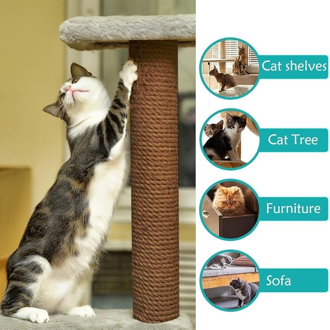 Cat Scratch Furniture Protection, Couch cat Scratch Furniture Protector, DIY Indoor Couch cat Scratch Protector (Light Grey 78.7x15.8Inch)