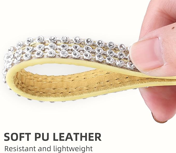 PUPTECK Basic Adjustable Cat Collar with Bling Diamond and Double Bells, for Kitten and Small Puppy, Fashion and Shining Dog Rhinestone Collars, 8-10in, Gold