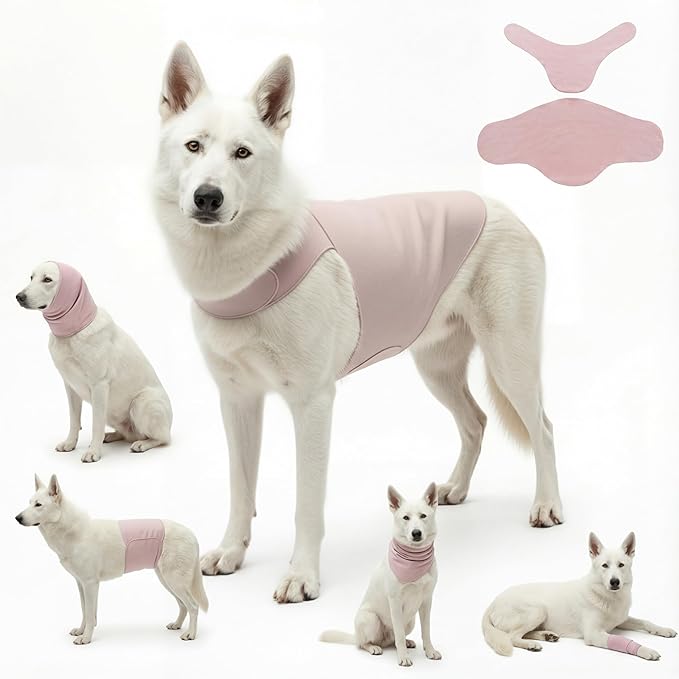DAJIDALI® Dog & Cat Anxiety Vest & Spay Recovery Suit – Silent Calming Wrap for Surgery, Thunderstorms – Breathable Cone Alternative