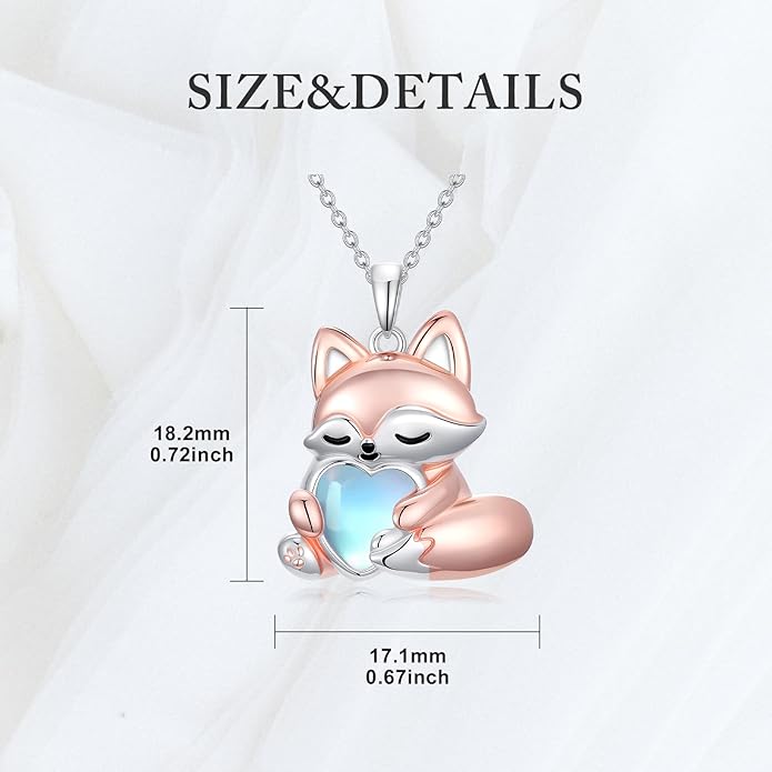 Guinea Pig/Raccoon/Butterfly/Panda/Hummingbird/Giraffe/Rabbit Necklace 925 Sterling Silver Animal Pendant Jewelry Gift for Women Mom