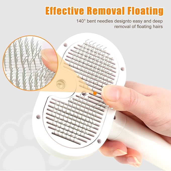2026 New Upgrade 3-in-1 Pet Steam Brush - Dog Brush for Shedding & Cat Brushes for Indoor Cats - Skin-Friendly, Self-Cleaning Grooming Brush for Dogs & Cats - Hair Removal Tool