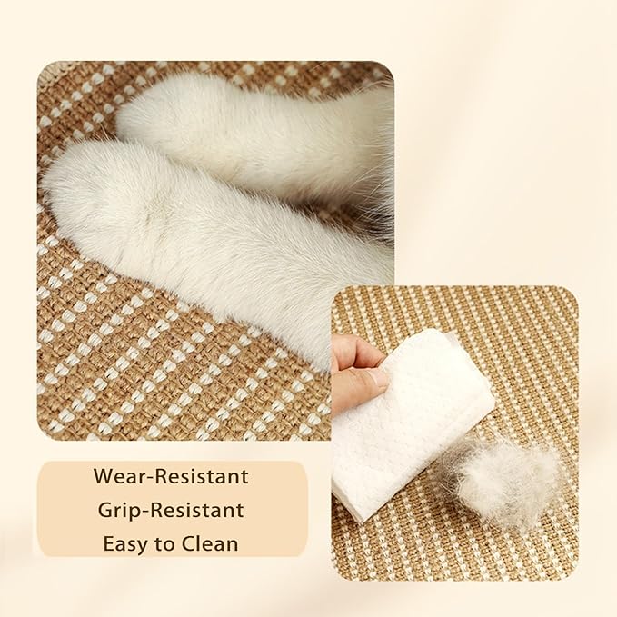 Cat Recliner Scraper Board, 2026 New 2 in 1 Cats Scratcher Bed Scratch Resistant & Low Lint, Wooden Cats Sofa Bed with Replaceable Cat Scratching Suitable for Cats (2*Mat)