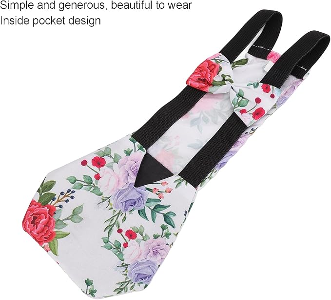 Reusable Poultry Diaper with Bow Tie, Washable Hen Nappy for Chickens Ducks Geese and Roosters
