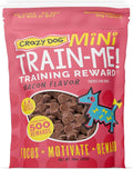 Crazy Dog Mini Train-Me! Training Treats 10 oz. Bag, Bacon Flavor, with 500 Treats per Bag, Recommended by Dog Trainers