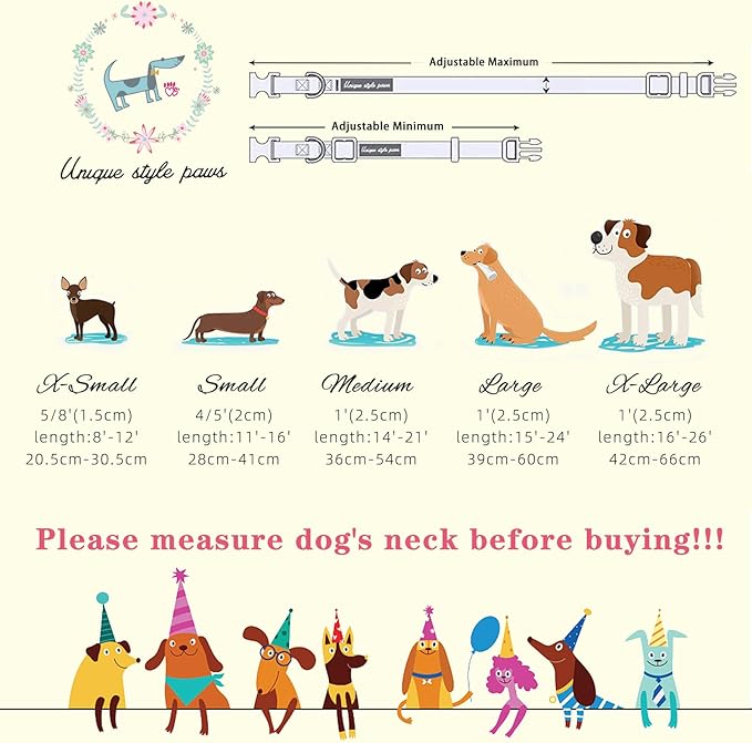 Unique style paws Valentine's Day Dog Collar Plastic Buckle Collar with Pendant Colorful Love Heart Gift Wedding Small Medium Large Boys Girls Dogs
