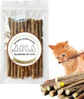 Silvervine Sticks for Cats 10PCS, Silvervine & Matatabi Catnip Toys, Indoor Kitty Chew Sticks & Wand Toys for Bored Cats