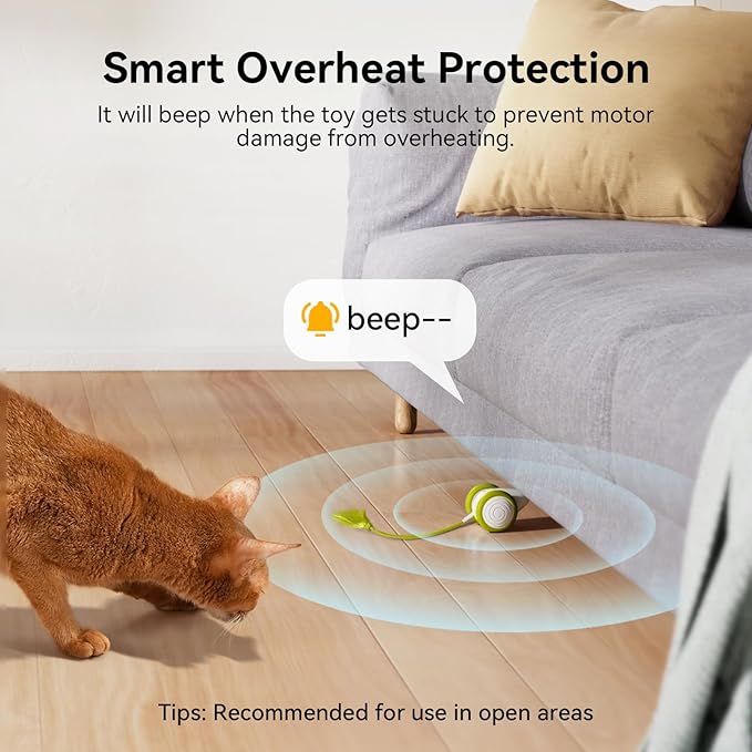 Cheerble Interactive Cat Toys for Indoor Cats, Automatic Moving Kitten Toys, Wicked Mouse Neo Cat Toy with Tail & Lights, Pet Cat Supplies, Rechargeable Cat Toys for Bored Indoor Adult Cats