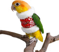 Bird Flight Suit & Clothes Cosplay Photo Prop for Parrots, Parakeet, Cockatiel & Sun Conure - Bird Hoodie for Small Animals (Red, X-Large)
