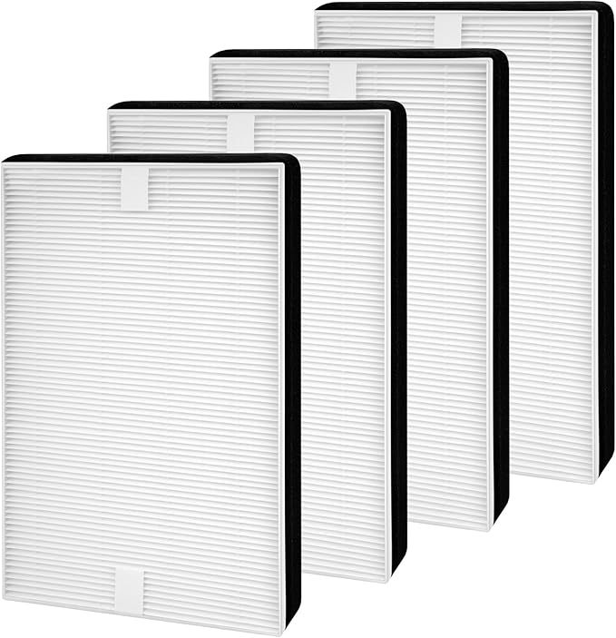 F2 True HEPA Filter Replacement, Compatible with 3M Filtrete Room Air Purifier Models FAP-C02WA-G2, FAP-C03BA-G2, FAP-T03BA-G2, FAP-SCO2N, Compare to #FAPF-F2-O, 4Pack