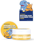 PETHROOM Nature Ear Cleaning Pads – Hypoallergenic Microfiber Pads for Dogs & Cats, Gentle Daily Ear Care That Removes Dirt & Wax Safely, 50 Count