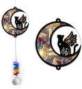2 Layered Ornament Suncatcher - Mother's Day Father's Day Christmas Birthday Gifts for Cat Lover - Cats Memorial Keepsake - Pet Sympathy Ornaments - Memorial Gift - Ornament for Loss of Cats