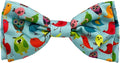 Huxley & Kent Pet Bow Tie for Dogs & Cats - Summer Theme Adjustable Hook & Loop Collar Accessory - Cute & Comfortable for Holidays & Celebrations - Yard Birds, Large