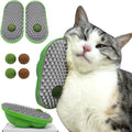 miwoowim 2 Pcs Catnip Toys Balls that Stick on Wall,Cat Toy Ball, Catnip Wall Balls for Cats Lick,Cat Face Scratchers, Cat self Groomer for Indoor Cats, Corner Brush