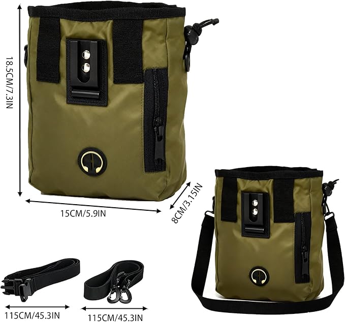 Dog Treat Pouch for Pet Training,Dog Treats Pouches and Collapsible Dog Bowl Set for Cats & Dogs Outdoor Walking, Traveling.