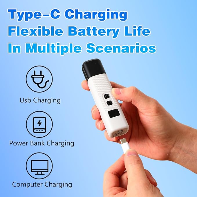 Cat Nail,2-Speed Electric Pet Nail Grinder, Safe Cut Cat Nail Trimmer Rechargeable Dog Nail Clippers with Light, Cat Nail Claw Clippers,Low-Vibration Ultra-Quiet for All Cats ＆Dogs (White)