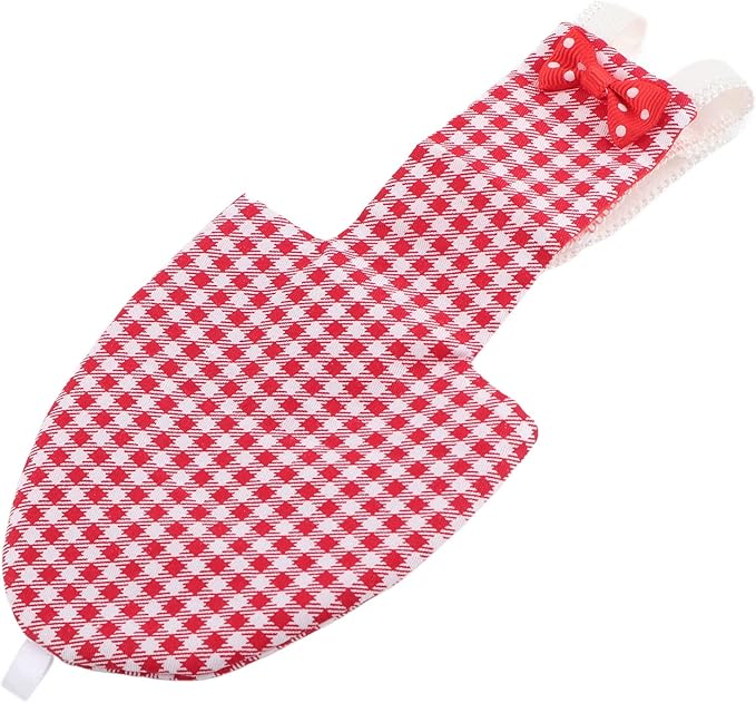 Zerodis Bird Diapers Nan Large Red Plaid, Cotton Material, Adjustable Strap, Soft and Comfortable Design for Parrots and Budgies (L Red Plaid)