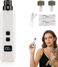Cat Nail, Safe Cut Cat Nail Trimmer, Nail Trimmer, Two Adjustable with 360° Grinding Settings, Low-Vibration Ultra-Quiet Under 40dB, Easy to Clean, Powerful Enough, Suitable for Cats and Dogs (White)