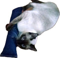 Refillable 15" Catnip Cat Kicker Toy Filled with 1 oz Canadian Catnip, Dark Denim