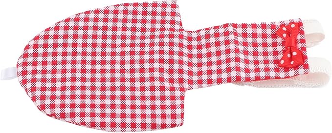Bird Diaper Red Cotton Adjustable Parrots Pilot Suit for Macaw Budgies Safe Soft Comfortable for Parakeet 1x Bird Diaper (L Red Plaid)