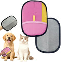 Electrostatic Pet Hair Removal Gloves: Quick Wiping - Reusable & Washable for Sofa Clothing Pet Beds Effortless Cats & Dogs Hair Remover for Busy Pet Owners (Pink)