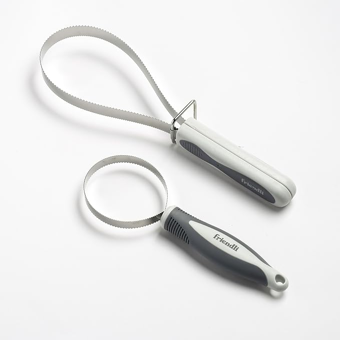 Dual-Sided Dog Deshedding Blade, Professional Grooming Tool, Fine and Wide Teeth