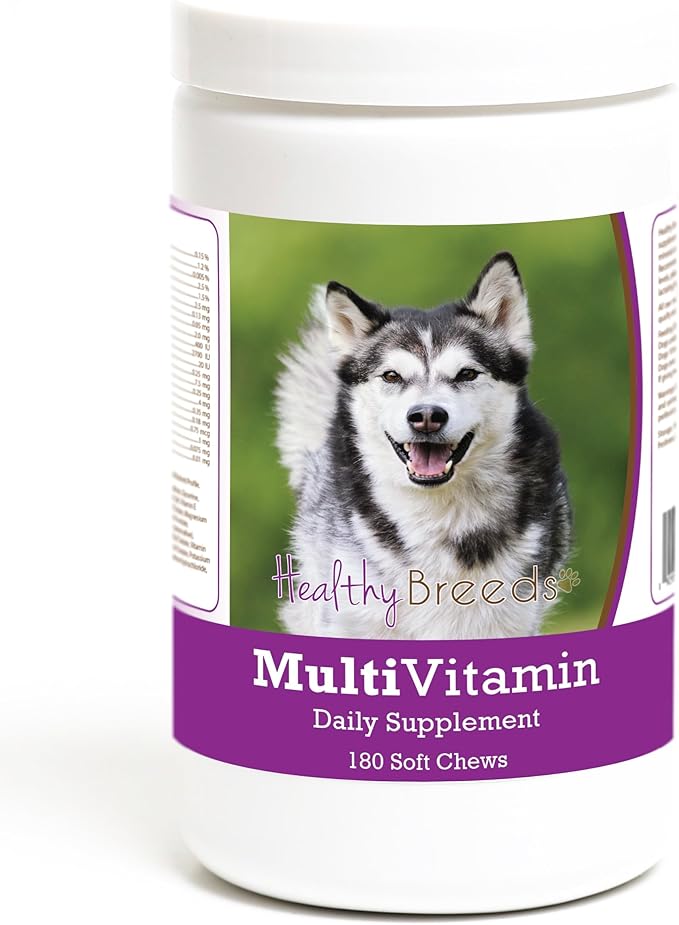 Healthy Breeds Alaskan Malamute Multivitamin Soft Chew for Dogs 180 Count