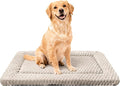 Dog Bed Mat,Reversible & Ultra Soft Kennel Pad-Machine Washable Pet Bed for Dogs & Cats-All-Weather Crate Liner for Crates,Carriers & Travel (Light Gray, 30" L x 20" W x 1.5" Th)