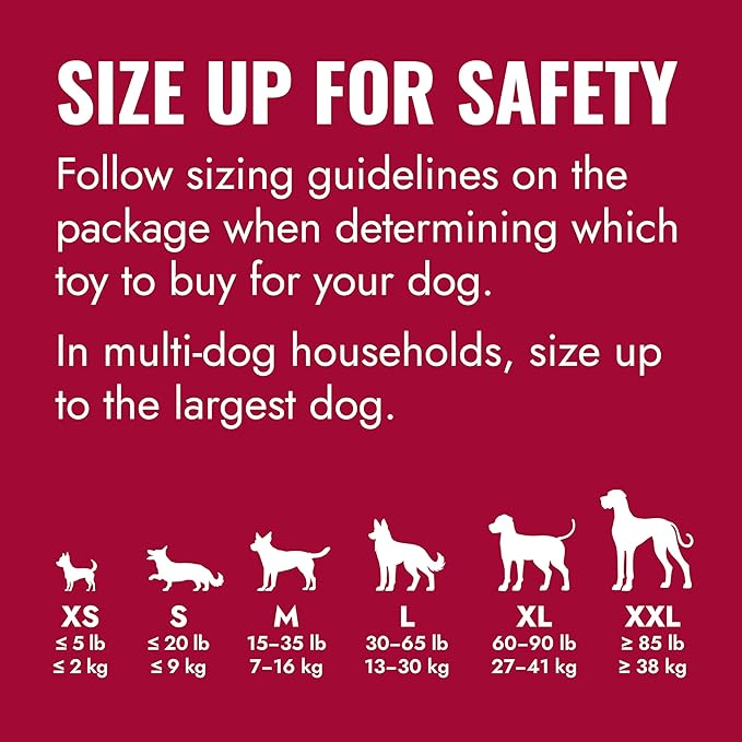 KONG Classic Stuffable Dog Toy - Fetch & Chew Toy for Dogs - Treat-Filling Capabilities & Erratic Bounce for Extended Play Time - Durable Natural Rubber Material - for Large Dogs (Pack of 2)