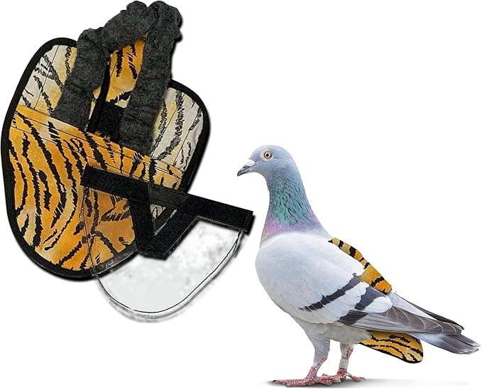 Hen Holster Starter Kit - Wrap-Around Duck Diaper w/Removable Liner & Fixed Tab - Durable, Secure Fit, Easy-to-Wear - Essential Duck Supplies for Real Ducks, Made in USA - Tiger, XS