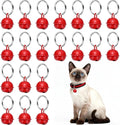 Cat Bells, Small Pet Copper Bells Collars Charm with Key Rings Loud Crisp Sound Anti-Lost Pendant Accessories
