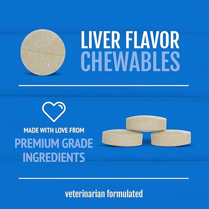 Petnc Adult Multi Chewables (75 Count), Daily Dog MultiVitamin & Multimineral Support, Includes Zinc, Magnesium & More, Supports Overall Health, For Dogs 1+ Year, Liver Flavor