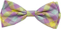 Huxley & Kent Pet Bow Tie for Dogs & Cats - Spring Theme Adjustable Hook & Loop Collar Accessory - Cute & Comfortable for Holidays & Celebrations - Lavender Lemon, Extra-Large