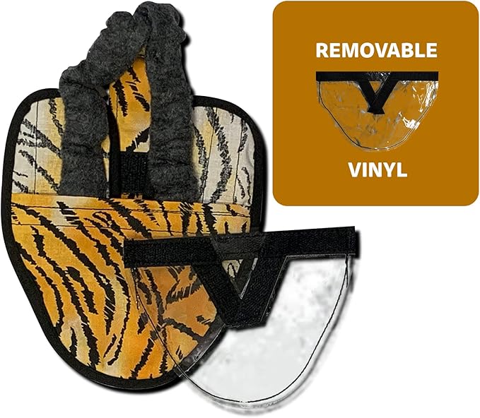Hen Holster Starter Kit - Wrap-Around Duck Diaper w/Removable Liner & Fixed Tab - Durable, Secure Fit, Easy-to-Wear - Essential Duck Supplies for Real Ducks, Made in USA - Tiger, XS