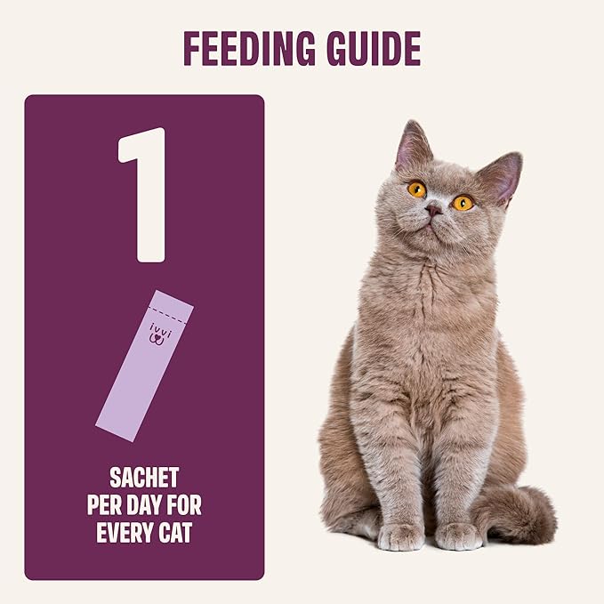 Relax for Cats – Calming Cream with Tryptophan, Casein, Magnesium & B Vitamins – Natural Stress Support – 30 x 0.53 oz Sachets – with Real Tuna