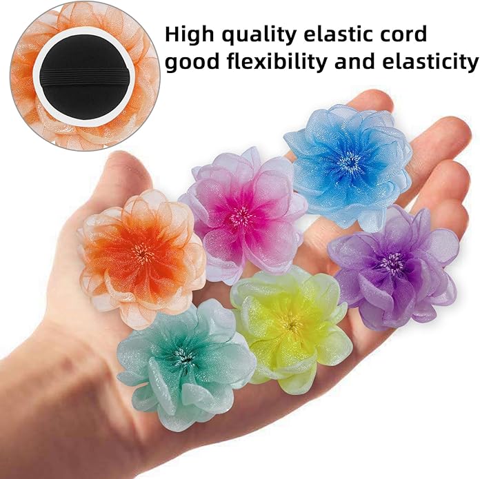 6Pcs Dog Collar Accessories, Floral Charms Decorations for Dogs and Cats