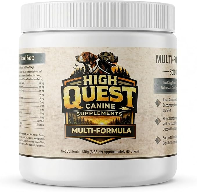 High Quest Dog Multivitamin Soft Chews – Daily Vitamins, Probiotics, Omega 3, Immune Support