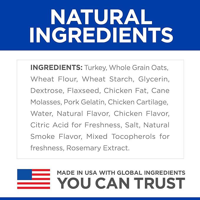 Hill's Natural Flexi-Stix Dog Treats, Turkey Jerky, 7.1 oz. Bag