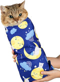Paw Legend 35.4" Cat Wrap for Grooming Cat Wrap for Cutting Nails Cat Restraint for Nail Clipping Self Adhesive Blanket Restraint Cloth for Cats Within 22lbs