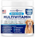 Dog Multivitamin Chewable with Glucosamine - Dog Vitamins and Supplements - 160 Treats - Multivitamin for Dogs - Hip & Joint Support - Immune Health, Skin, Heart, Digestion, Probiotics