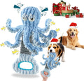 Squeaky Dog Toys, Octopus Dog Toy Interactive Tug of War Puppy Toy to Keep Them Busy(Blue)