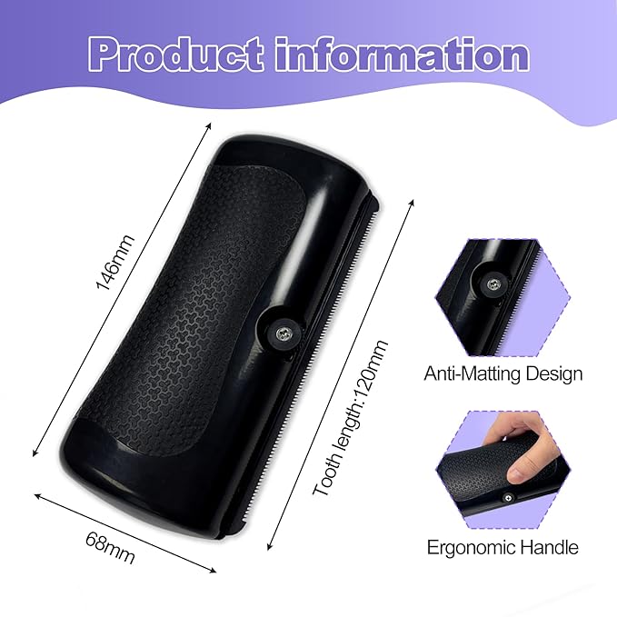 Deshedding Brush For Shedding - Short Long Hair Pet Dog Cat Grooming Tool Brush For Shedding Deshedding Brush for Pet Dogs Cats Rabbits Horses With Flea Comb