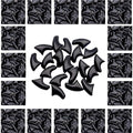 VICTHY 120pcs Cat Nail Caps | Cat Claw Caps | Cat Nail Covers with Adhesives and Applicators (Black L)