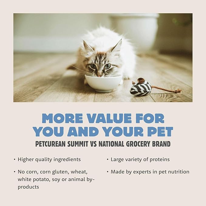 Summit Range Rotisserie Chicken Meal + Turkey Meal Dry Cat Food, Affordable, Healthy Kibble for Adults & Seniors, Multi-Animal Protein for Picky Eaters, Pumpkin for Sensitive Stomachs, 12 lb Bag