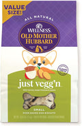 Wellness Old Mother Hubbard Classic Just Vegg'n Dog Biscuits, Natural Training Treats, Sweet Potato, Oats, Apple and Carrot Flavor, Small Size, 3.3 lb Bag