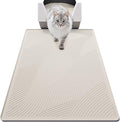 Cat Litter Box Mat - XL Extra Large Size 40 x 30 in, Water Proof, Kitty Litter Trapping Mat, Easy to Clean, Scatter Control, Odorless, Pet Supplies for Indoor Cats, Warm Beige