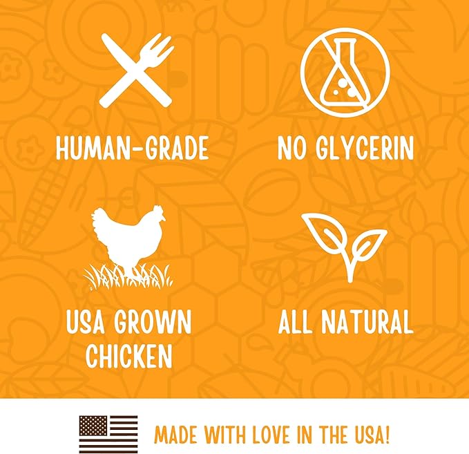 Full Moon Chicken Jerky Dog Treats | Human Grade | Made in USA | 26 oz | Pack of 2