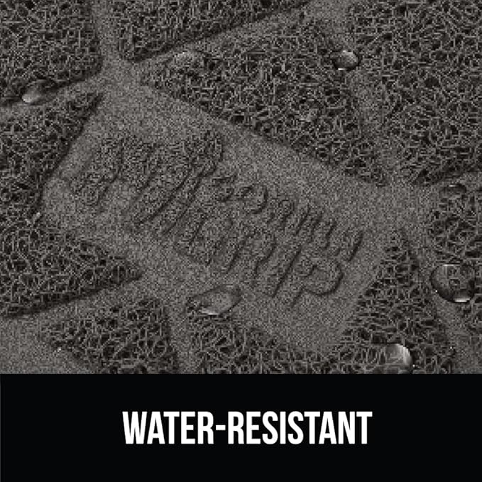 GORILLA GRIP Cat Litter Box Mat, 47x35, Water Resistant, US Designed Kitty Litter Trapping Mats, Easy to Clean, Scatter Control, Less Mess and Clean Floors, Kitten Supplies for Indoor Cats, Dark Gray