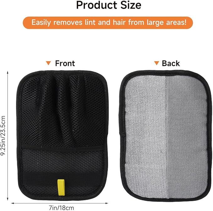 Pet Hair Removal Gloves for Cats and Dogs Five-Finger Electrostatic Pet Hair Gloves Newly Upgraded Pet Hair Removal Tools Suitable for Laundry,Couch,Carpet,Car Seat